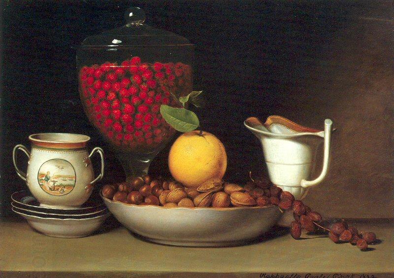 Peale, Raphaelle Still Life: Strawberries Nuts China oil painting art